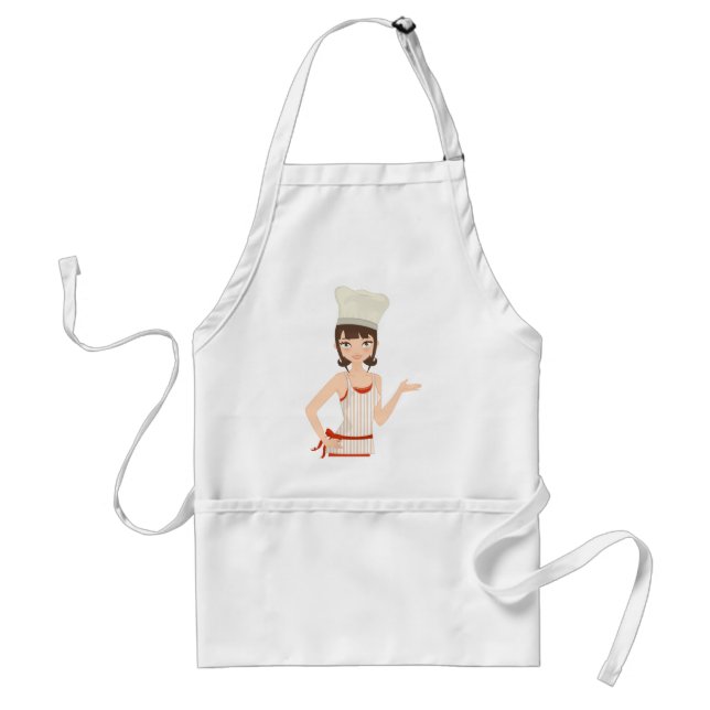 Chef bust standard apron (Front)