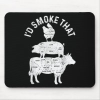 Chef Butcher Bbq Id Smoke That Pork Beef Funny Fat