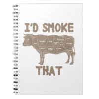 Chef Butcher Cook Bbq I'd Smoke That Cow Beef Funn