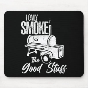 Chef Butcher Cook Bbq Smoke That Cow Beef Funny Sm Mouse Mat