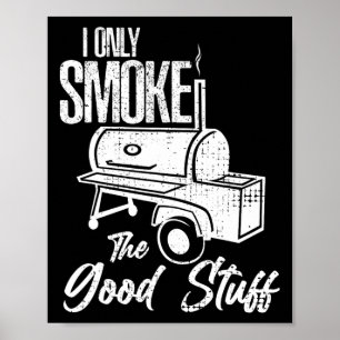 Chef Butcher Cook Bbq Smoke That Cow Beef Funny Sm Poster