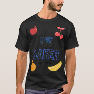 Chef By Day Baker By Night Funny Baking boy zoo g T-Shirt
