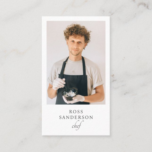 Chef Caterer Business Card (Front)