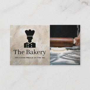 Chef Catering Delivery Rolling Dough Business Card