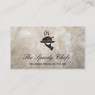 Chef   Catering Delivery Services Business Card