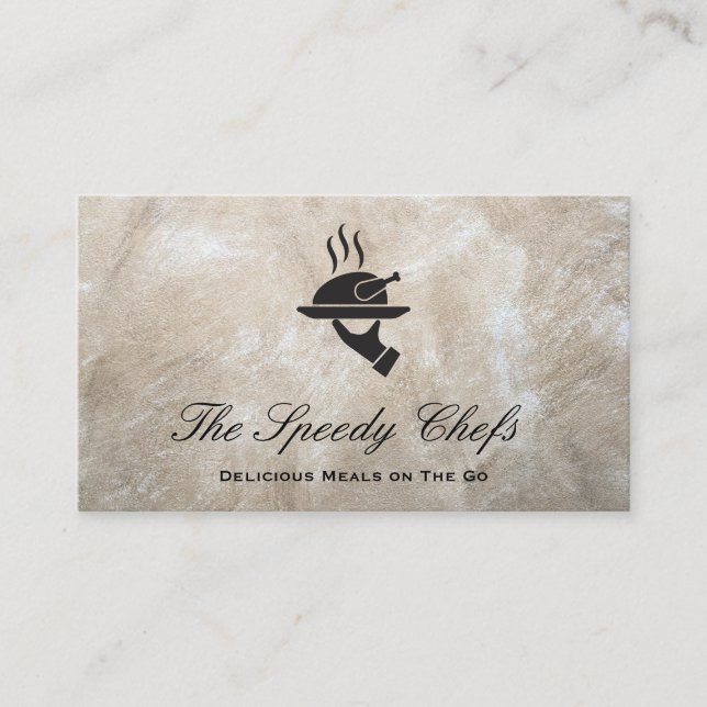 Chef | Catering Delivery Services Business Card (Front)