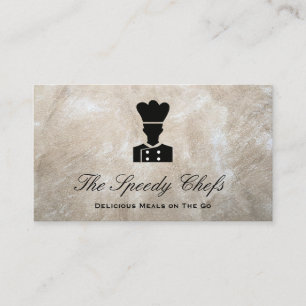Chef   Catering Delivery Services Business Card