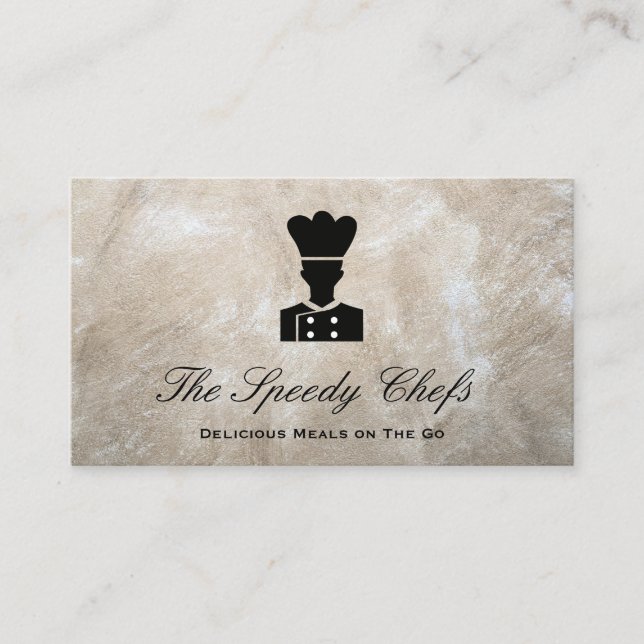 Chef | Catering Delivery Services Business Card (Front)
