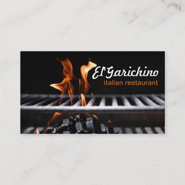 Chef Catering Restaurant Cooking Classes Business Card (Front)