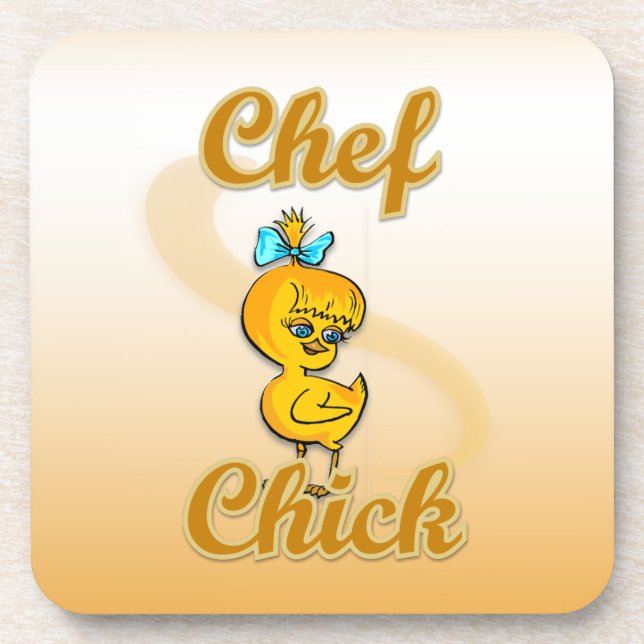 Chef Chick Coaster (Front)