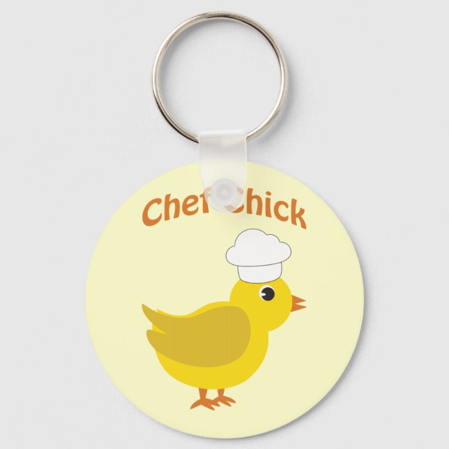Chef Chick Key Ring (Front)