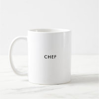 Chef | Chief | Custom French Coffee Mug