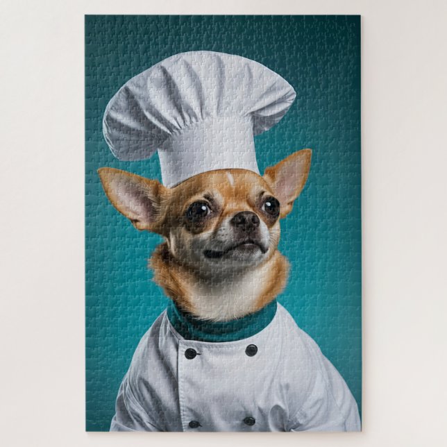 Chef Chihuahua Jigsaw Puzzle (Vertical)
