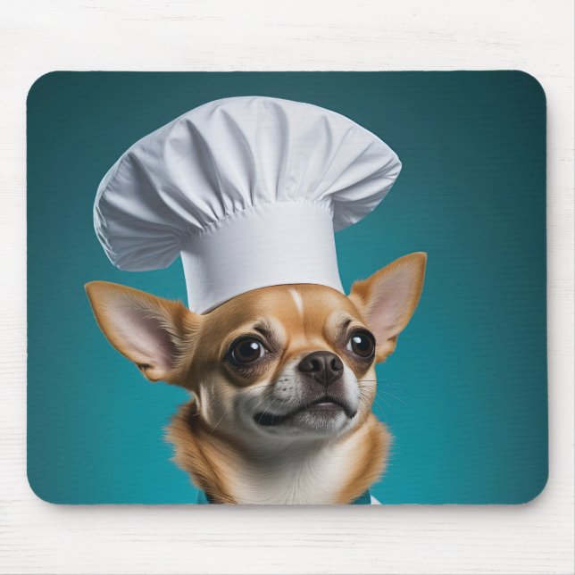 Chef Chihuahua Mouse Mat (Front)