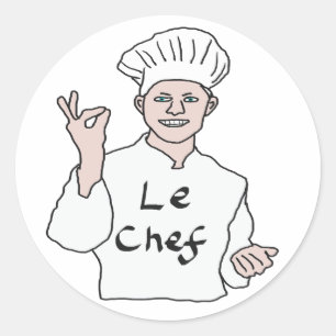 Chef Classic Round Sticker