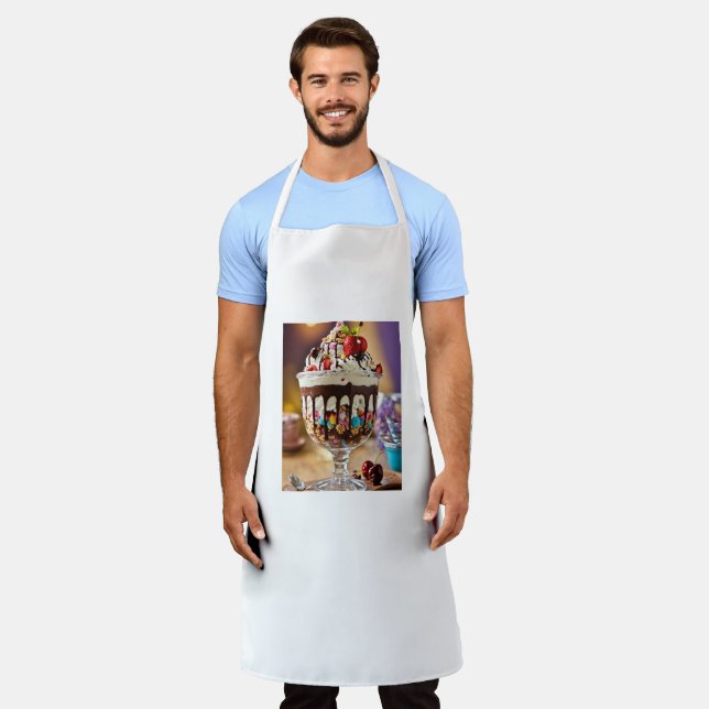 chef cloth apron (Worn)