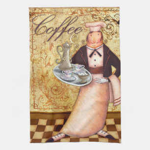 Chef Coffee Tea Towel