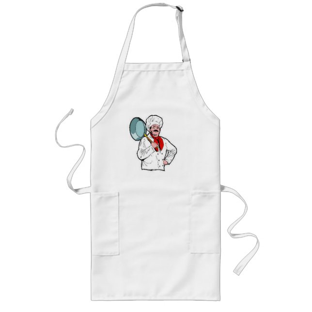 Chef Cook -Apron- Long Apron (Front)