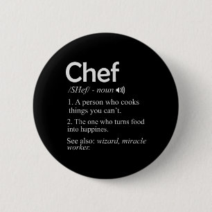 Chef Cook Bbq Funny Tee Cool Cooking Love Perfect 6 Cm Round Badge