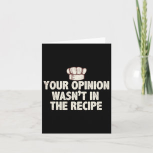 Chef Cook Bbq Funny Tee Cool Cooking Love Perfect Card