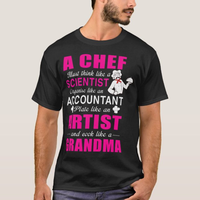 Chef Cook construction ecavator donut gift  T-Shirt (Front)