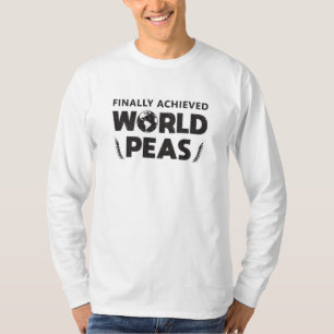 Chef Cook Finally Achieved World Peas Cooking Gift T-Shirt