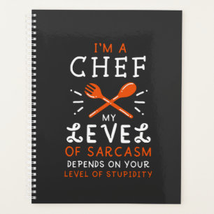 Chef Cook Funny Gift Planner