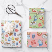 Chef Cook Kitchen Cooking Lover Wrapping Paper Set