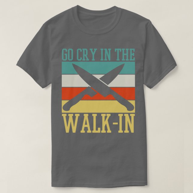 Chef Cook Knife Retro T-Shirt (Design Front)