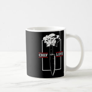 Chef Cook Life Knife Restaurant Cooking Food Culin Coffee Mug
