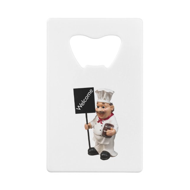 Chef cook - WELCOME menu card (Back)
