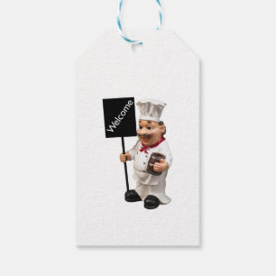 Chef cook - WELCOME menu card Gift Tags