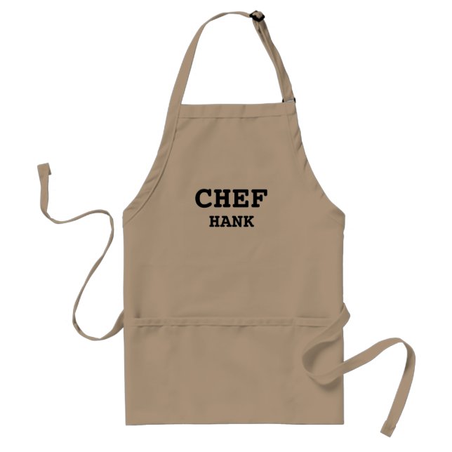 Chef Cooking Mens Personalised  Standard Apron (Front)