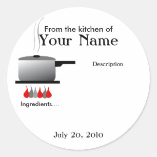 Chef Cooking Pot Product Sticker