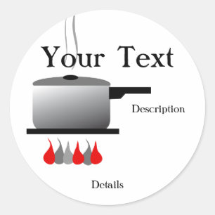 Chef Cooking Pot Sticker