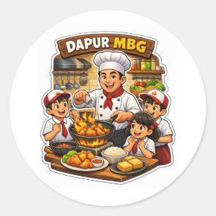 Chef Cooking Sticker Cute Cook Design