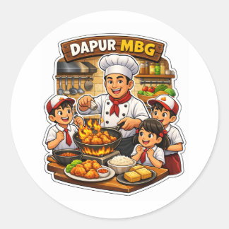 Chef Cooking Sticker Cute Cook Design