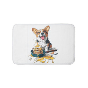Chef Corgi � Funny Cooking Dog Bath Mat