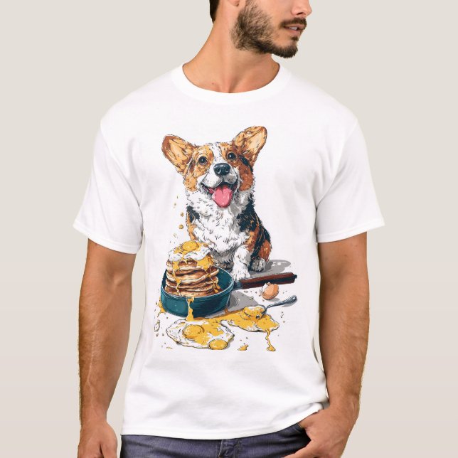 Chef Corgi � Funny Cooking Dog T-Shirt (Front)