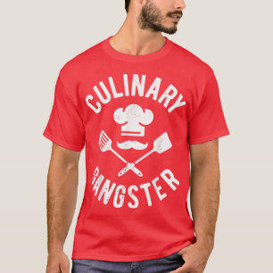 Chef Culinary Gangster Men Women Cook Cooking Hat  T-Shirt