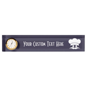Chef custom color desk plate