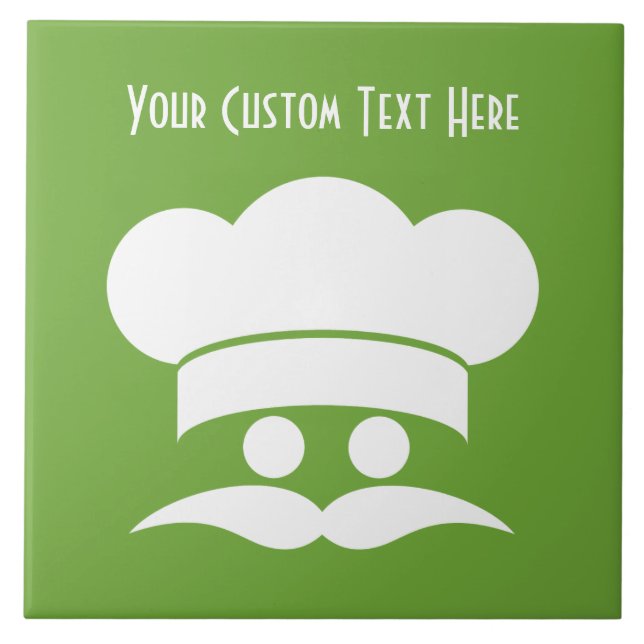 Chef custom colour ceramic tiles (Front)
