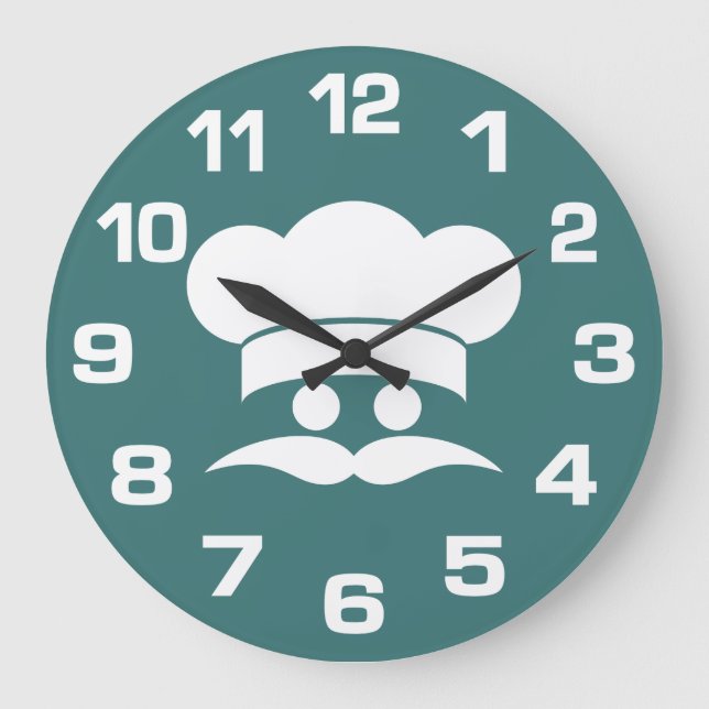 CHEF custom colour wall clocks (Front)