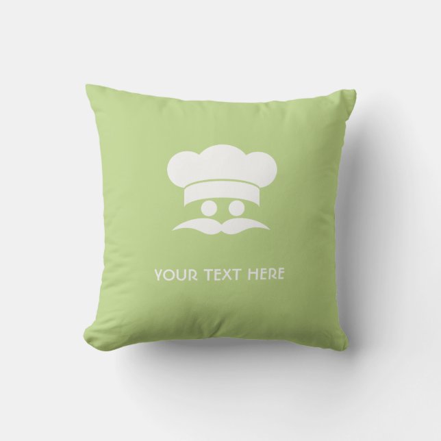 CHEF custom throw pillow (Front)