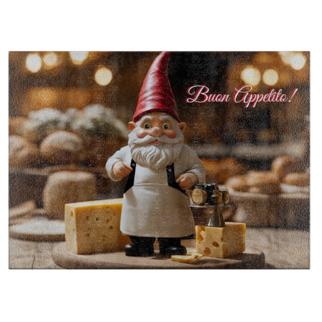 Chef cutting board,  Buon Appetito!  Cutting Board (Front)