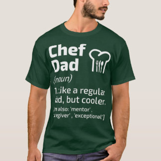 Chef Dad Funny Definition Cook Cooking Lover  T-Shirt