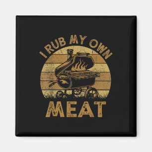 Chef Dad I Rub My Own Meat Bbq Funny Barbeque Magnet