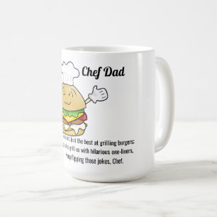 Chef Dad Keep Flipping Those Jokes Fathers Day Coffee Mug