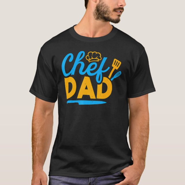 Chef Dad Sous Chefs Culinary Kitchen Cooking T-Shirt (Front)