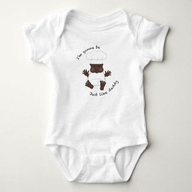 Chef daddy baby bodysuit (Front)